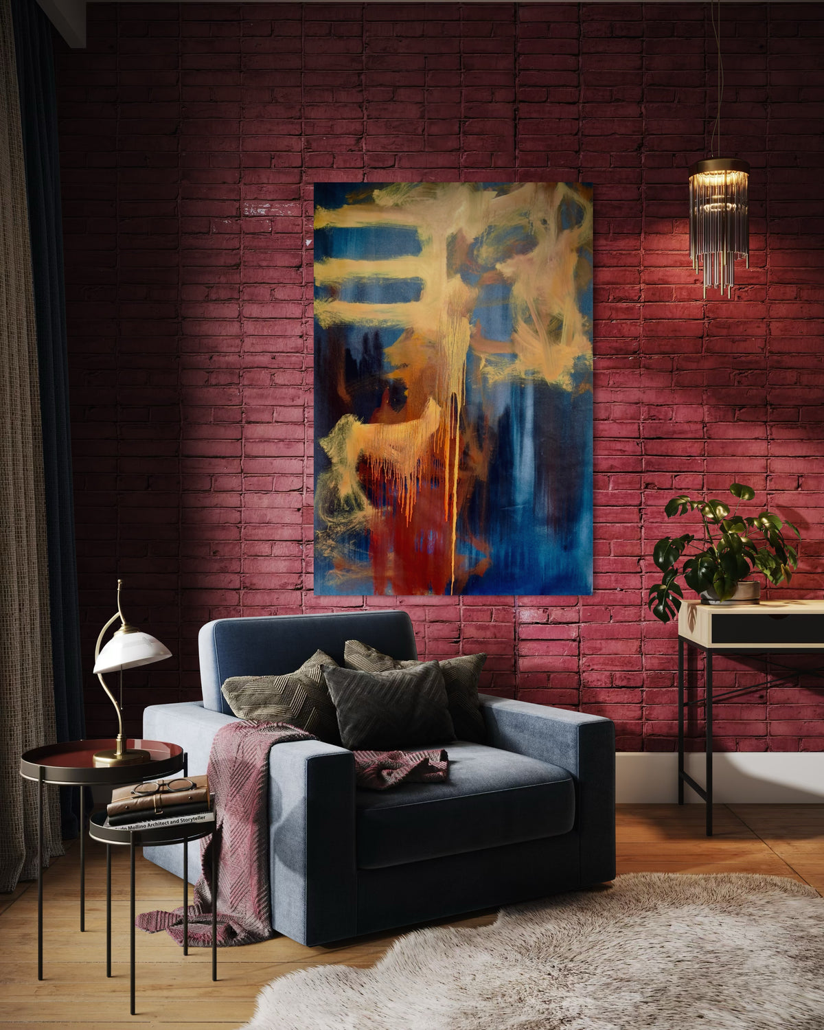 Light It Up And Watch Them Bleed - Original Oil Painting on Canvas