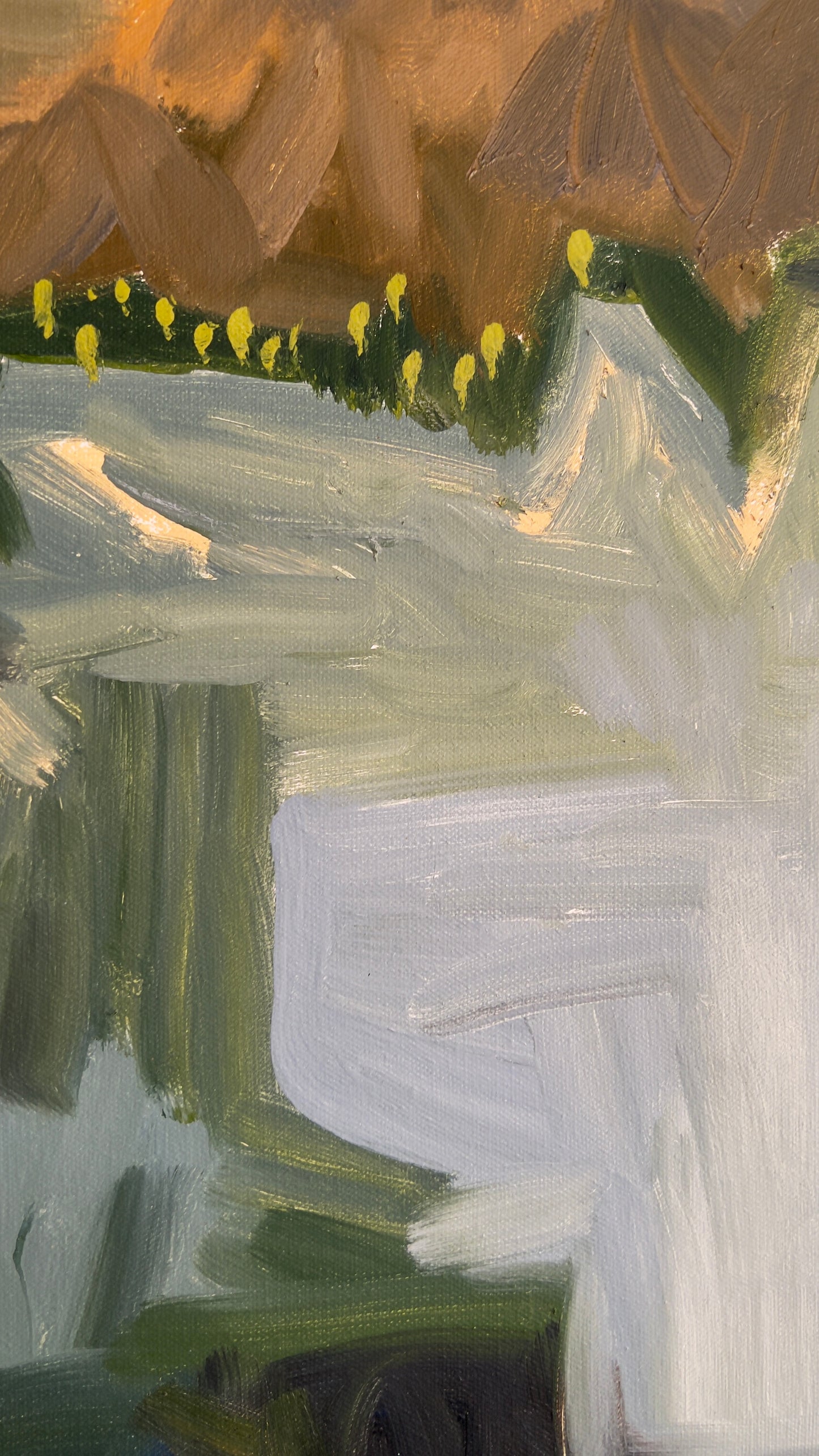 The Valley In Which The War Began - 71cm x 84cm - Original Oil Painting on Canvas