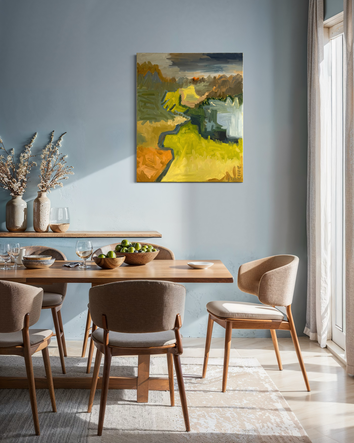 The Valley In Which The War Began - 71cm x 84cm - Original Oil Painting on Canvas