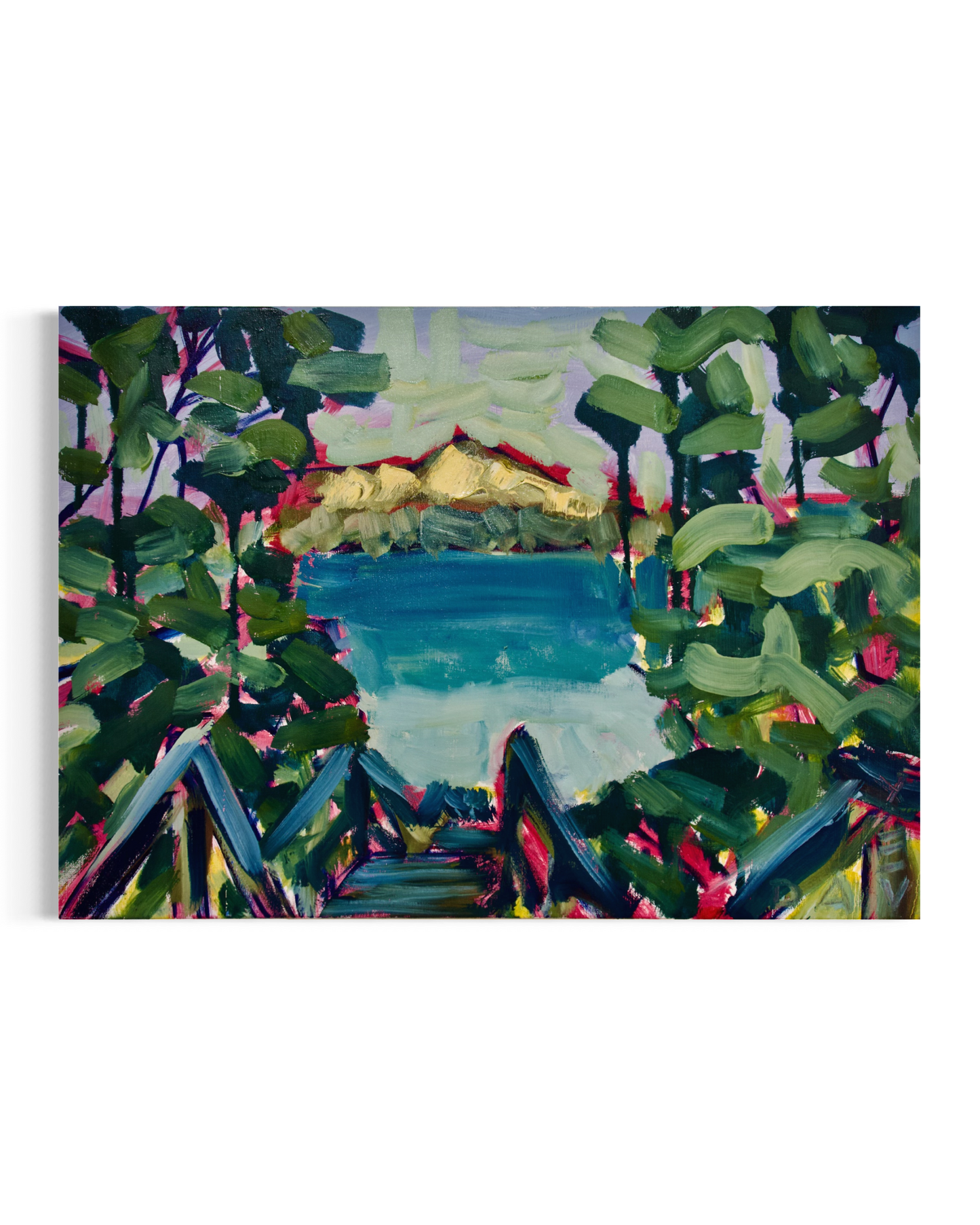 The Glow from Shelter Island -  50cm x 70cm - Original Oil on Canvas