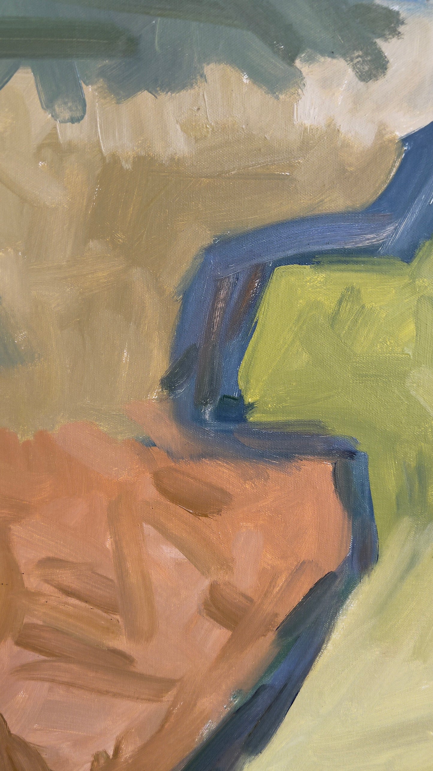 The Valley In Which The War Began - 71cm x 84cm - Original Oil Painting on Canvas