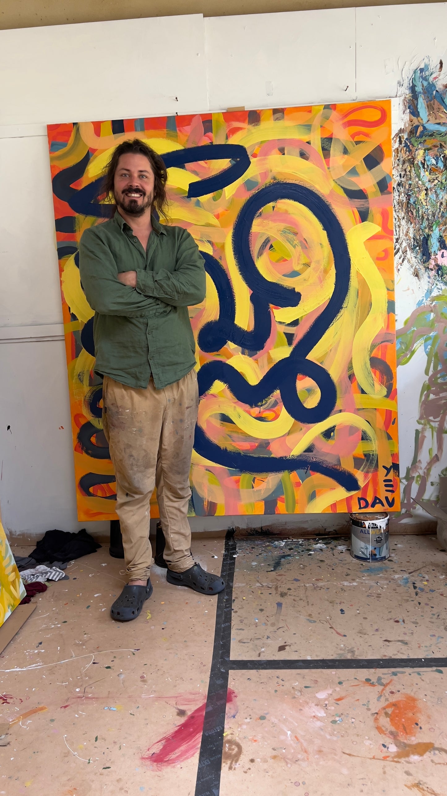 A Toast To Old Beginnings - 150cm x 180cm - Original Oil On Canvas