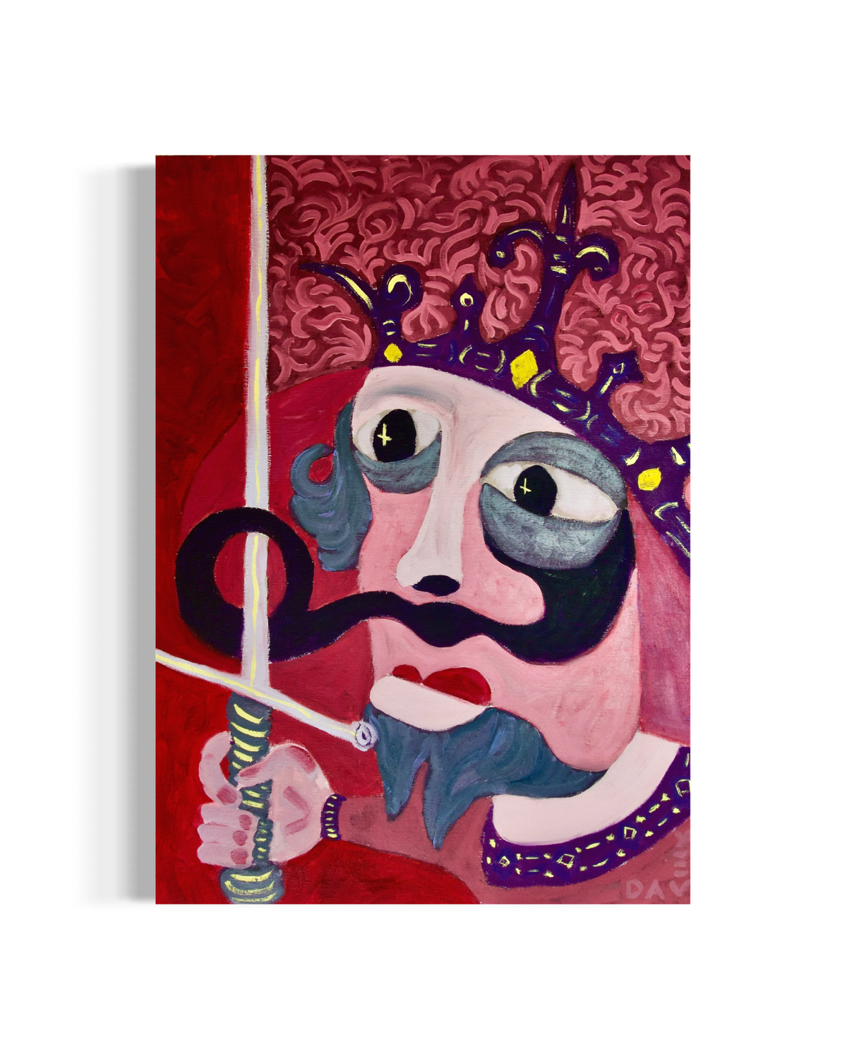 The King Who Ruled with Empathy - Original Oil on Canvas - Oil on Canvas - 70cm x 50cm