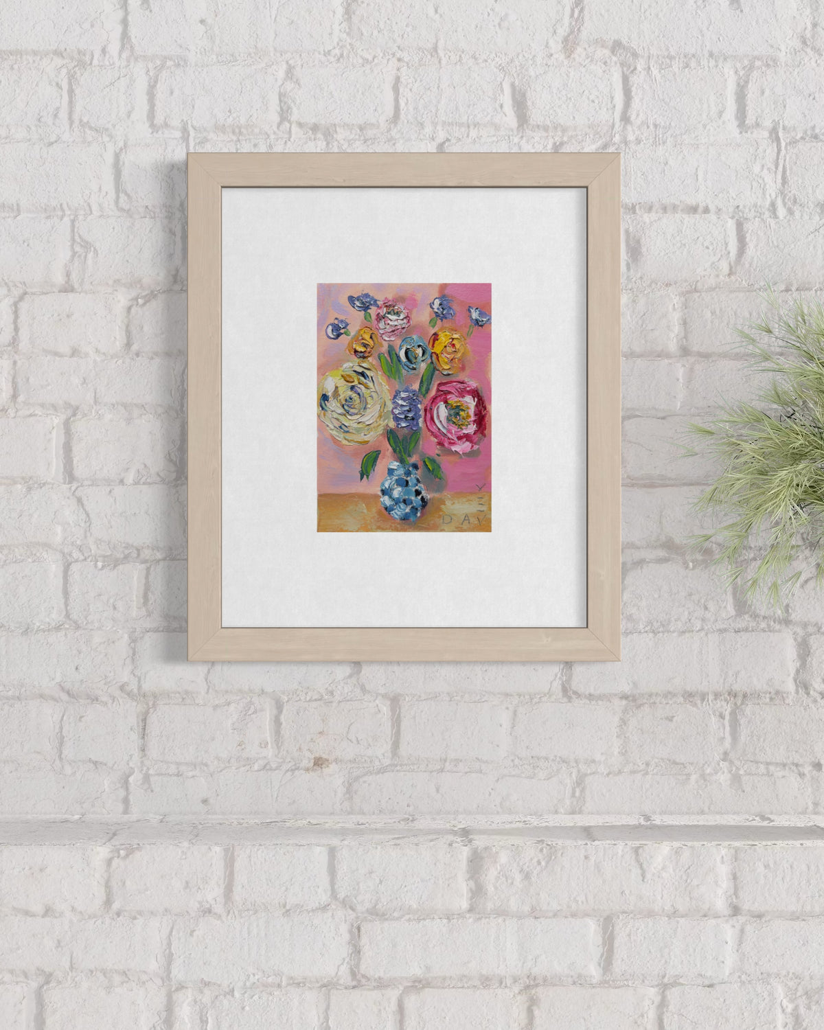 Pocket Posies 4 - 15cm x 20cm - Original Oil Painting on Arches Oil Paper - Unframed