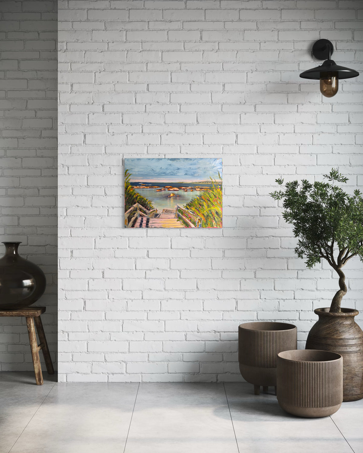 Stairway to Heaven - 50cm x 70cm - Original Oil Painting on Canvas