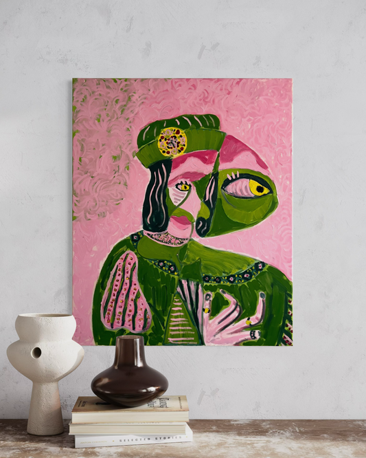 The Prince Who Saw Beyond Himself - 71cm x 84cm - Original Oil Painting on Canvas