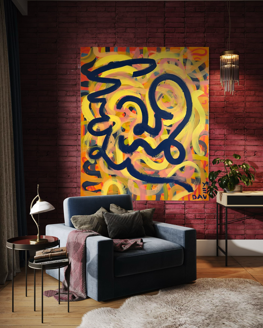A Toast To Old Beginnings - 150cm x 180cm - Original Oil On Canvas