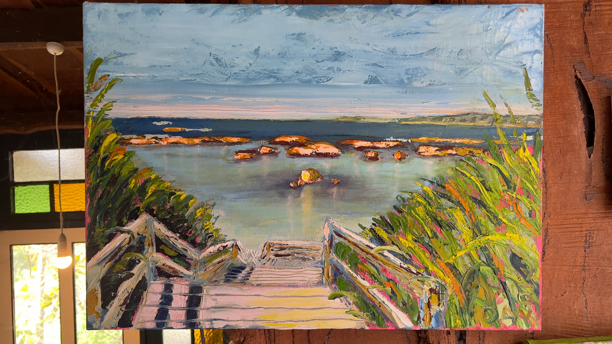 Stairway to Heaven - 50cm x 70cm - Original Oil Painting on Canvas