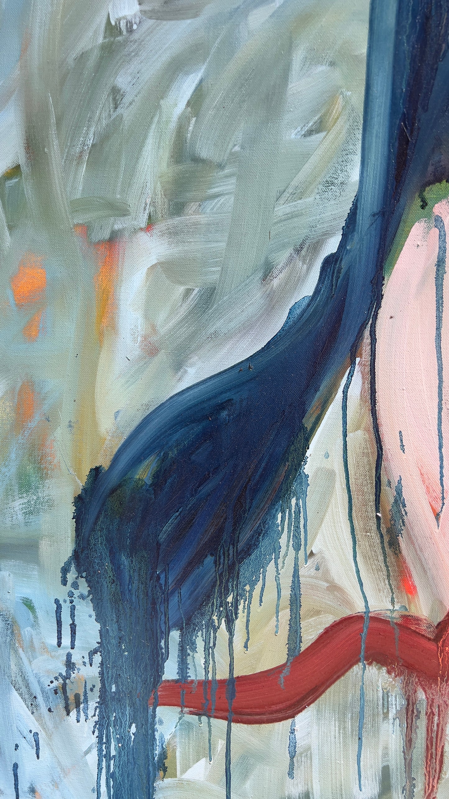 Clit - 90cm x 120cm - Original Oil Painting on Stretched Canvas
