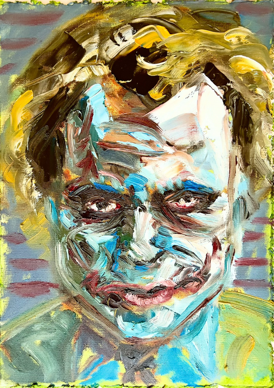 The Joker - A4 Size - Original Oil Painting