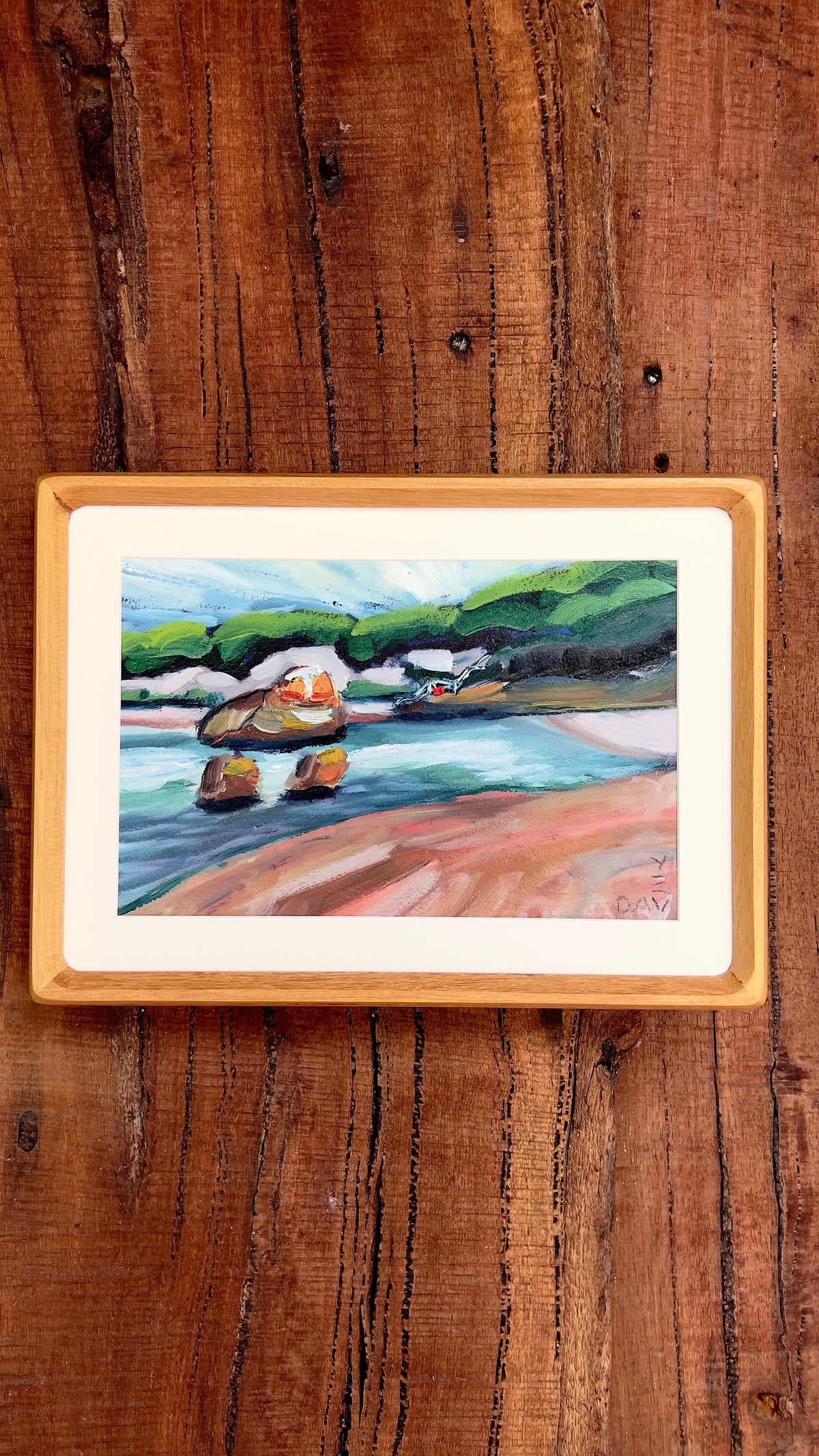 Before the Day Arrives - 21cm x 30cm - Framed Original Oil Painting